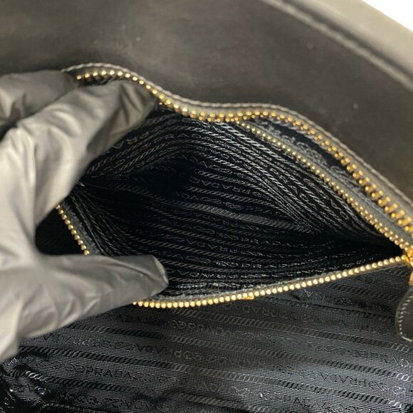 PRADA Black Leather Shoulder Bag - Picture 10 of 10